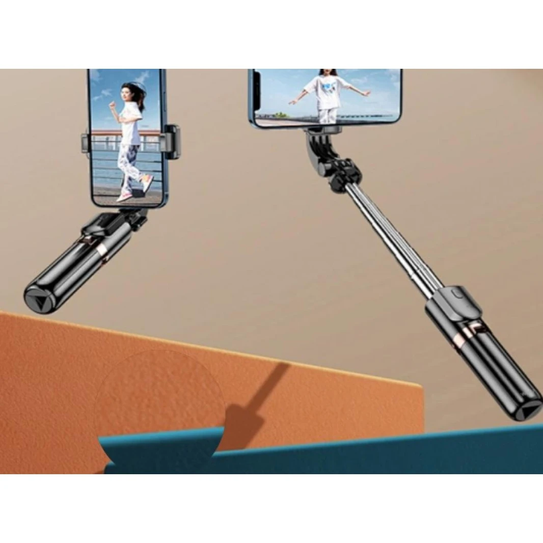 WiWU mini portable selfie stick with remote control wireless bleutooth Selfie stick for photo SE011 with beauty Light - 18 Month Warranty