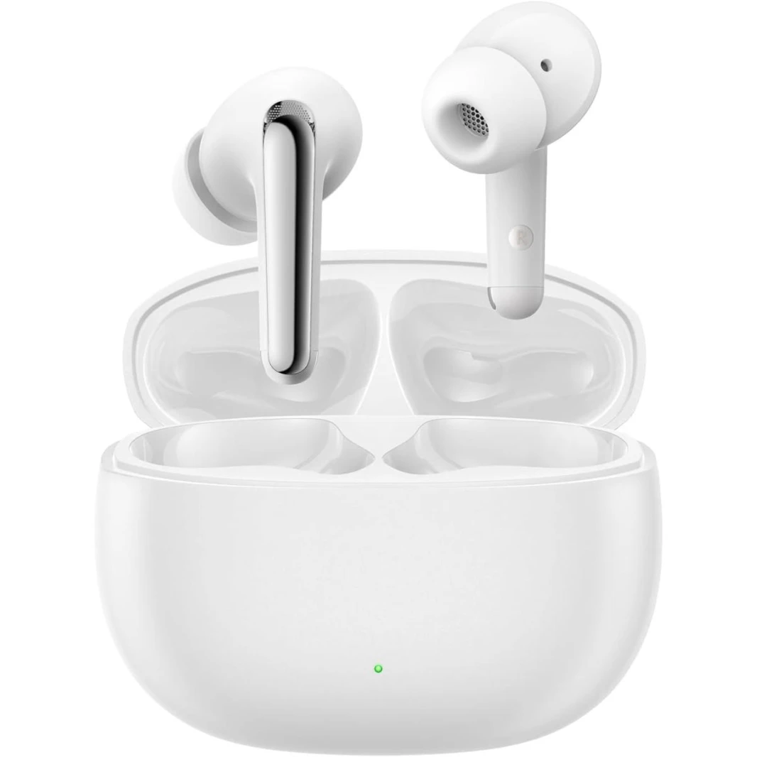 Joyroom JR-FN1 True Wireless ANC/ENC Auto-Connect Earbuds IP54,  water resistance, support Bluetooth 5.4, White - 18 Month Warranty