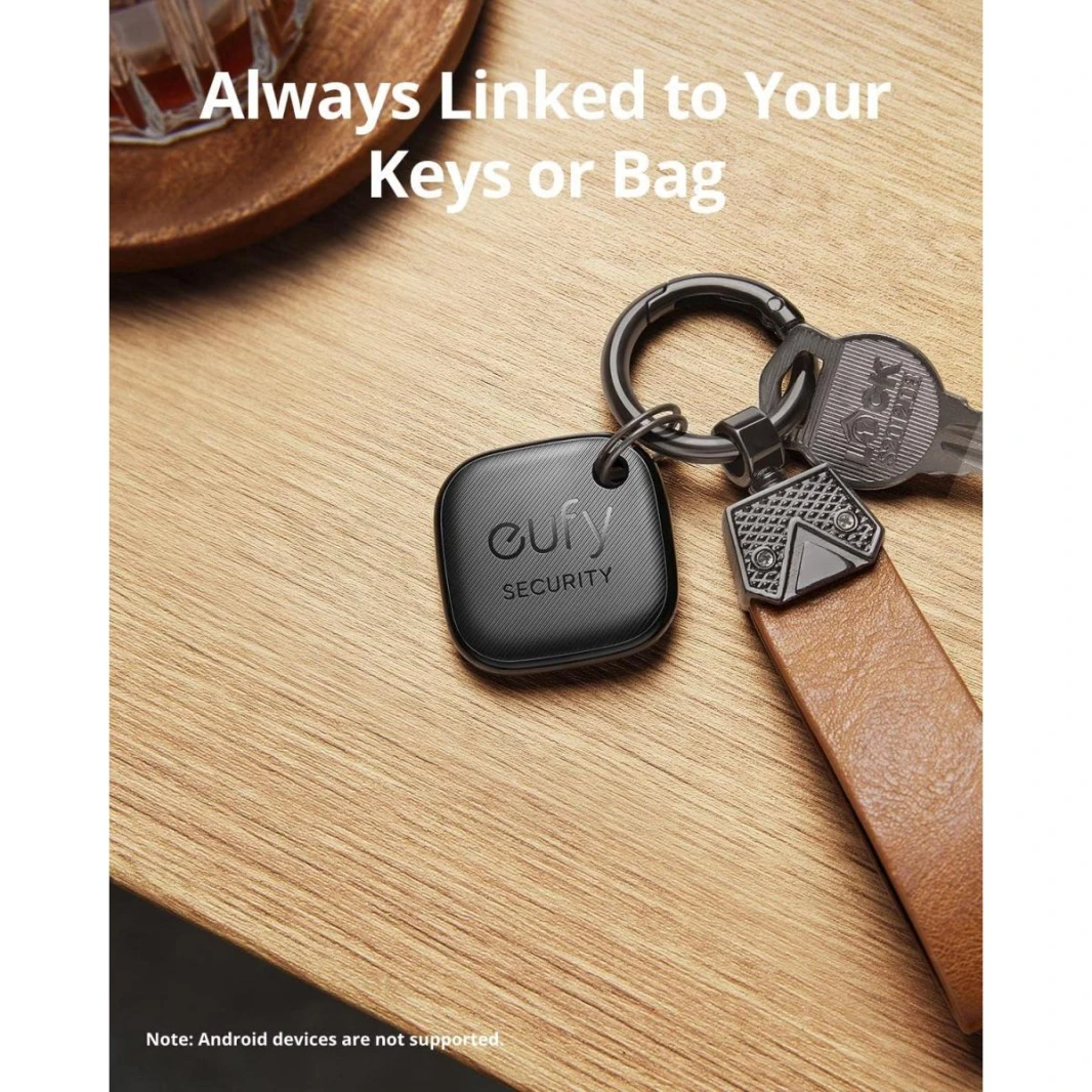 eufy Security by Anker SmartTrack Link, Android not Supported, Works with Apple Find My iOS only, Key Finder, Bluetooth Tracker for Earbuds and Luggage, Phone Finder, Water Resistant - 18 Month Warranty