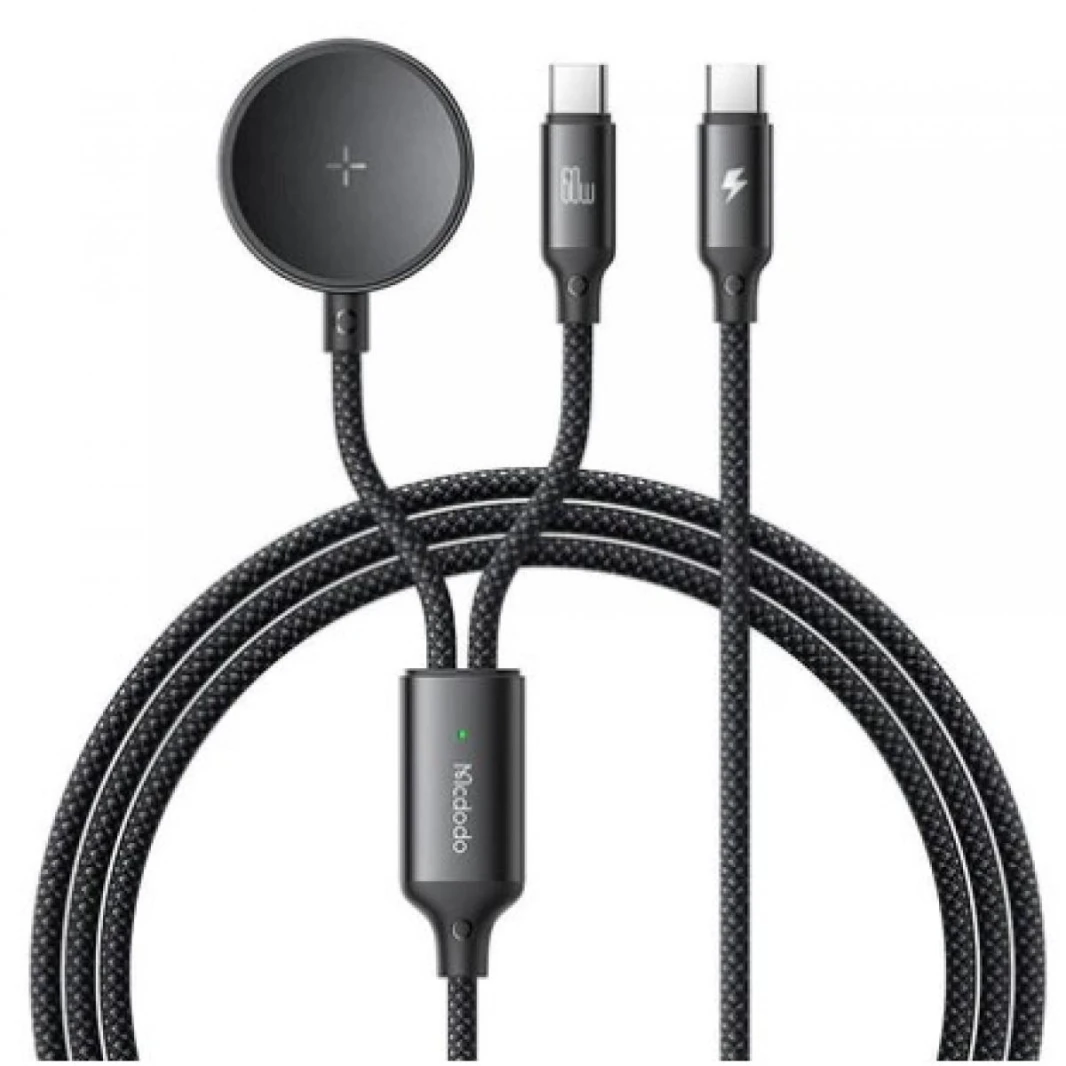 Mcdodo CA-4210 2-in-1 USB-C cable + Samsung Watch charger, 60W, 1.2m - 18 Months Warranty