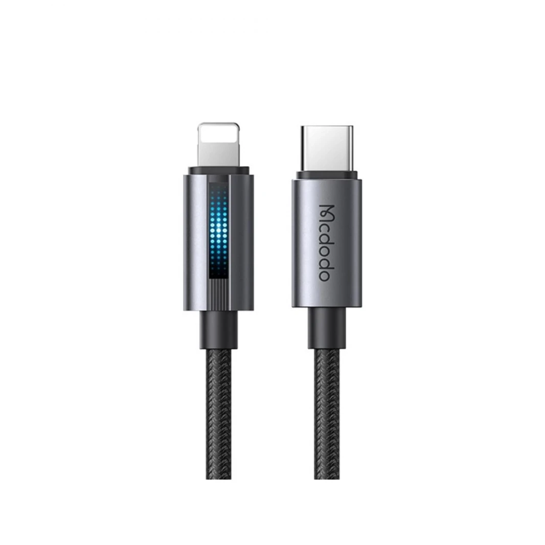 MCDODO USB-C to Lighting Cable with Breathing Light PD Fast Charging With 3A Current & Max.36w Charging and data sync - 18 Months Warranty