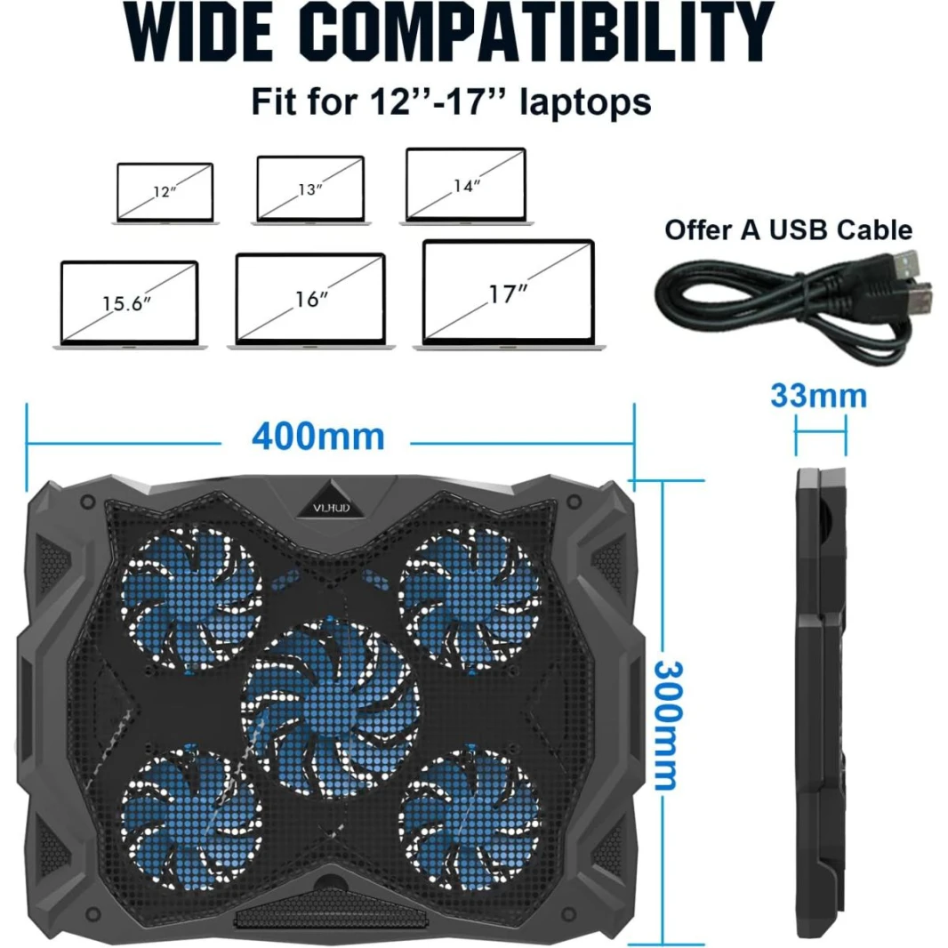 Portable Invisible Laptop Stand | Mini Aluminum Cooling Pad Lightweight Laptop Desk Stand for MacBook and Other Laptops (Silver)