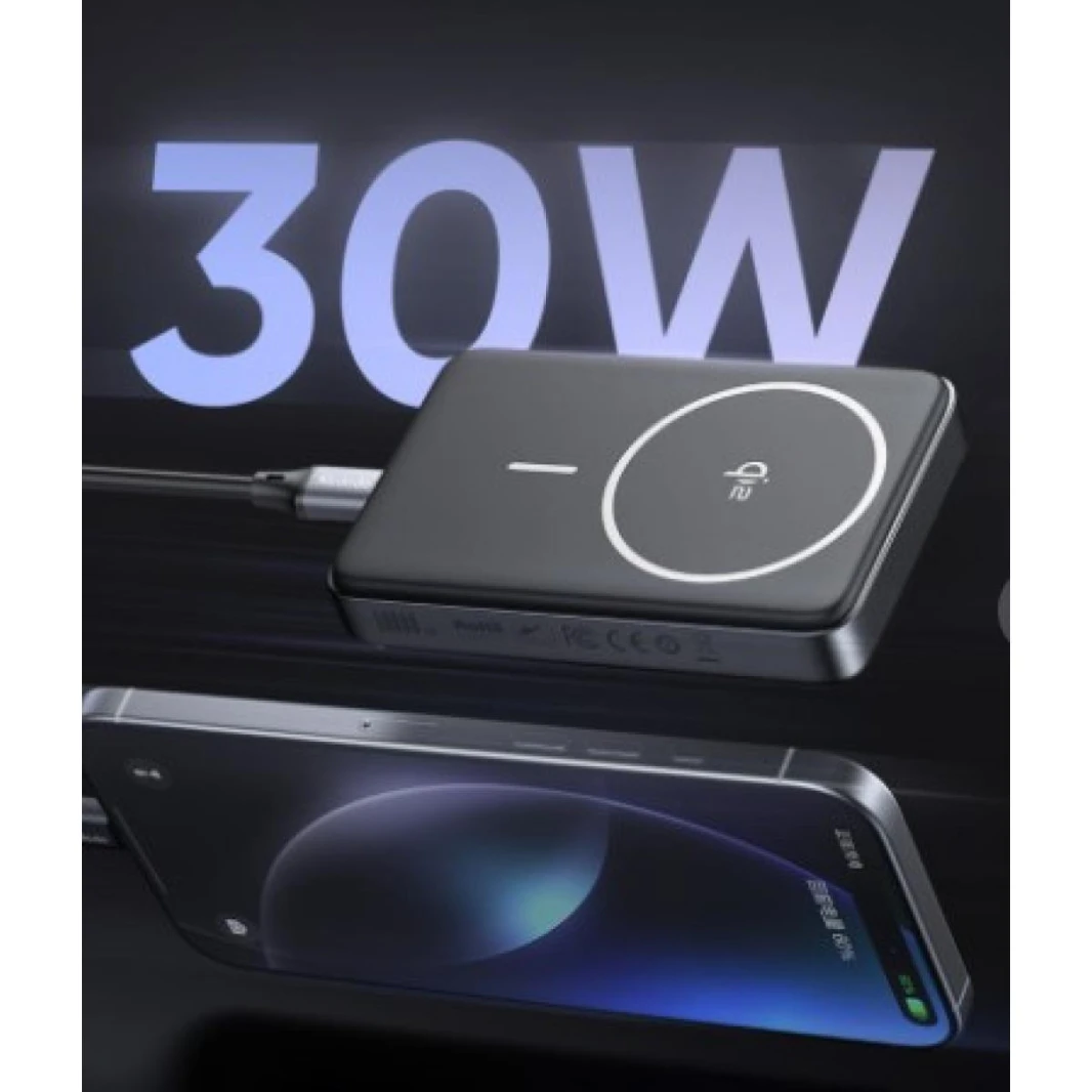 MCDODO MC7811 30W QI2 MAGNETIC WIRELESS CHARGING 10000MAH 1C POWER BANK - BLACK - 18 Months Warranty