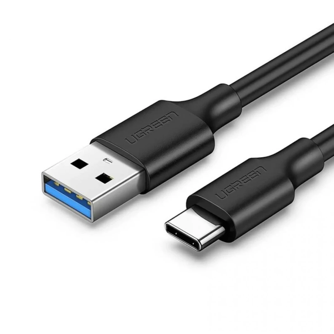 UGreen USB-C Male To USB 3.0 A 3A Data Cable - 2m (Black)