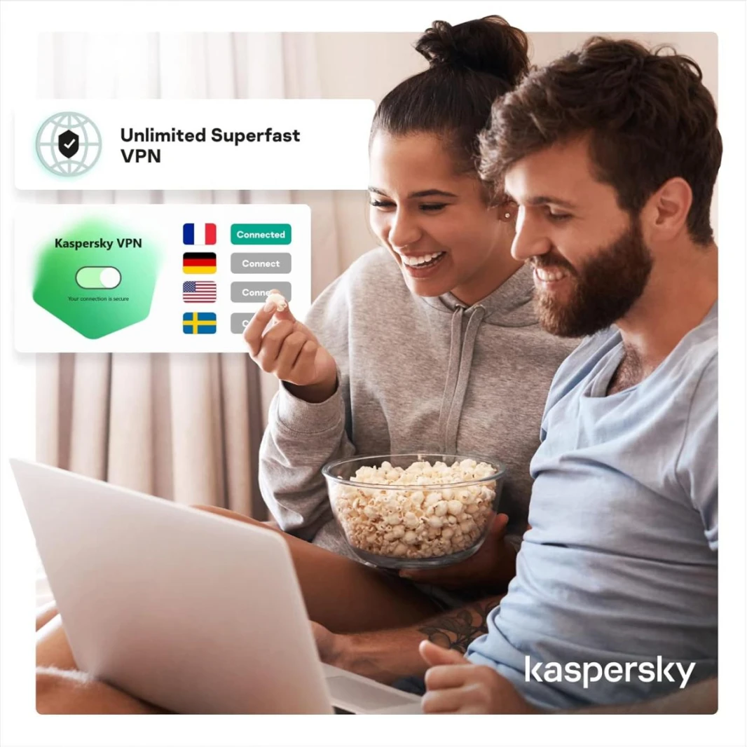 Kaspersky Premium Total Security 3 Devices Anti-Phishing and Firewall Unlimited VPN Password Manager Parental Controls 1 Year PC/Mac/Mobile