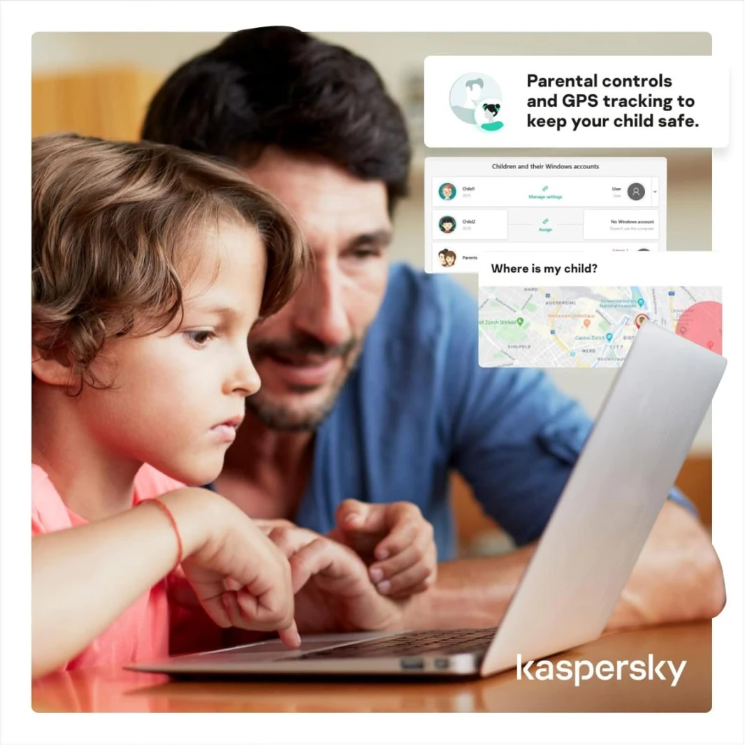 Kaspersky Premium Total Security 3 Devices Anti-Phishing and Firewall Unlimited VPN Password Manager Parental Controls 1 Year PC/Mac/Mobile