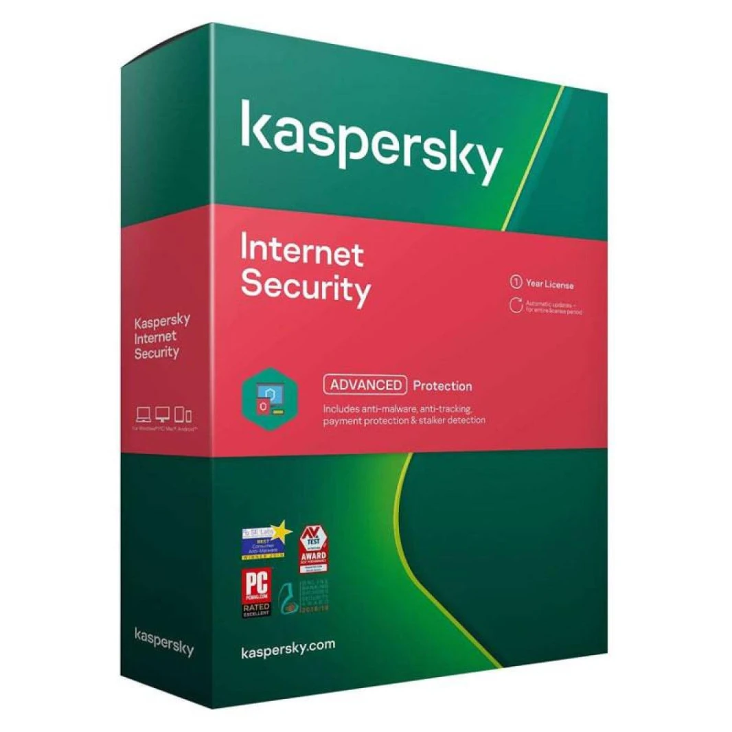 Kaspersky Internet Security 2021 | 2 Devices | Anti-Malware, Anti-Tracking, Payment Protection & Stalker Detection| Windows Microsoft | 1 Year License