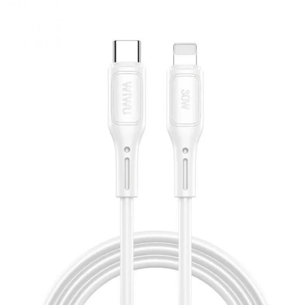 WiWU-C043 C-L Black USB-C - White