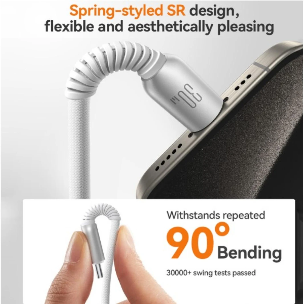 JOYROOM S-A51 Cutting-Edge Series 3A Fast Charging Data Cable 1.2m Type-C to Lighting