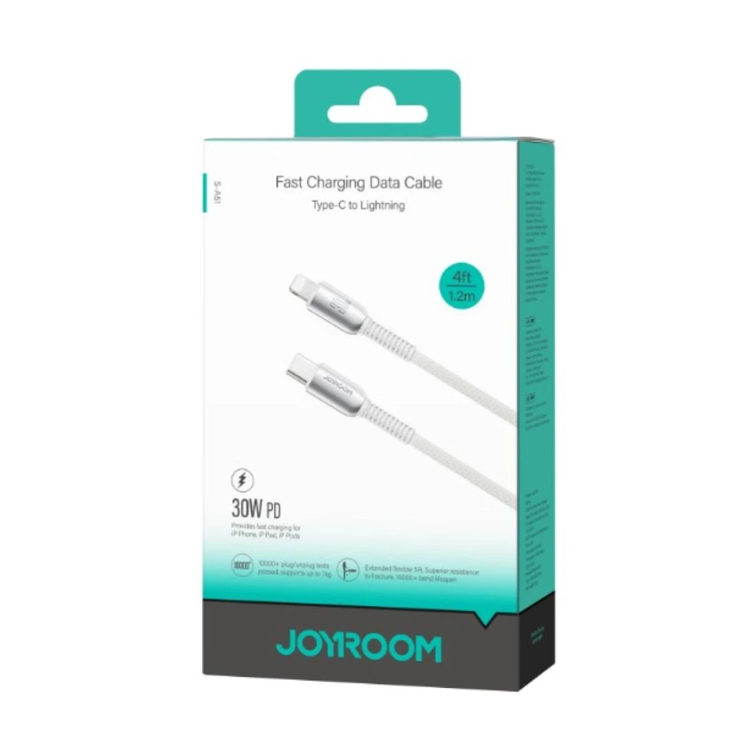 JOYROOM S-A51 Cutting-Edge Series 3A Fast Charging Data Cable 1.2m Type-C to Lighting