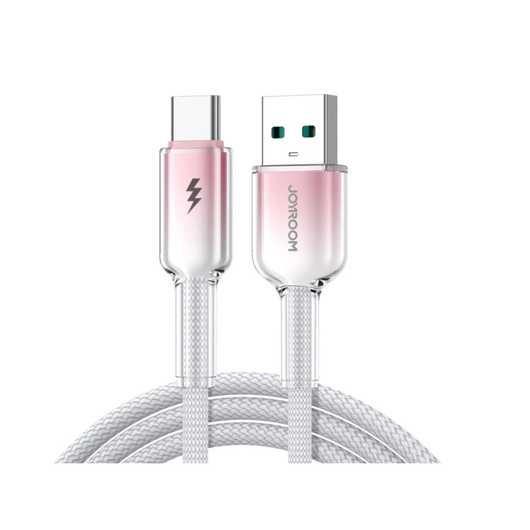 Joyroom S-A42 Crystal-Clear Series 60W Fast Charging Data Cable 1.2m Type-A to Type-c