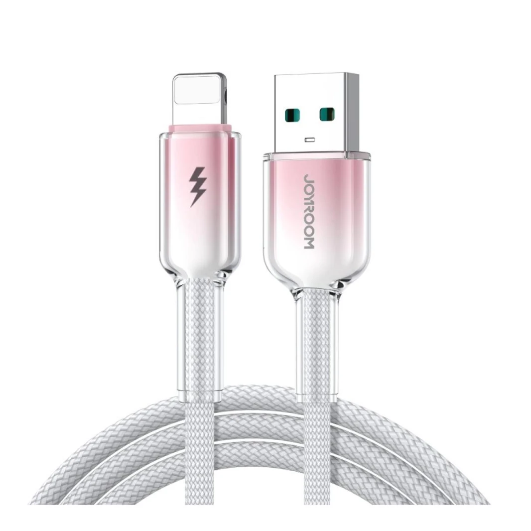 Joyroom S-A42 Crystal-Clear Series 60W Fast Charging Data Cable 1.2m Type-A to Lighting