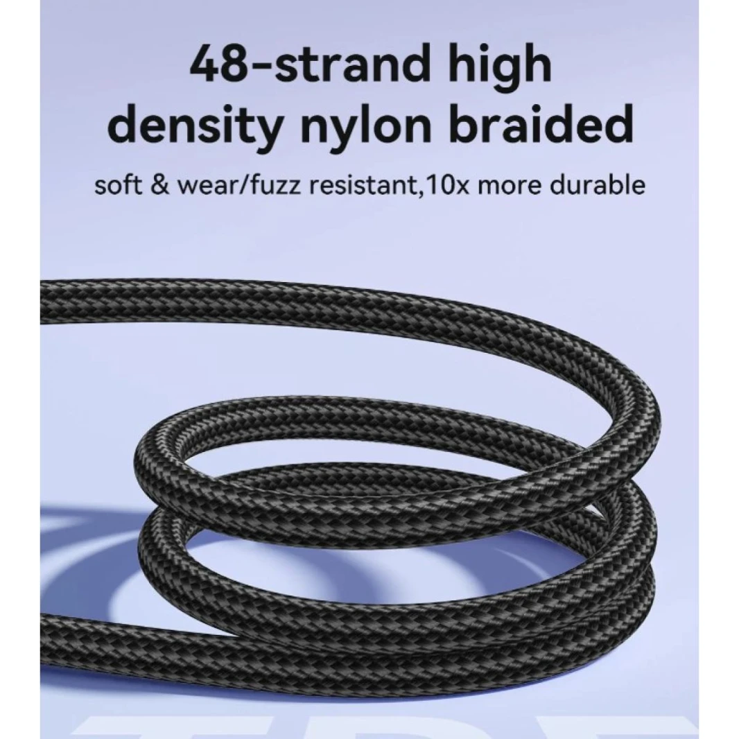 Joyroom S-A42 Crystal-Clear Series 60W Fast Charging Data Cable 1.2m Type-c to Type-c