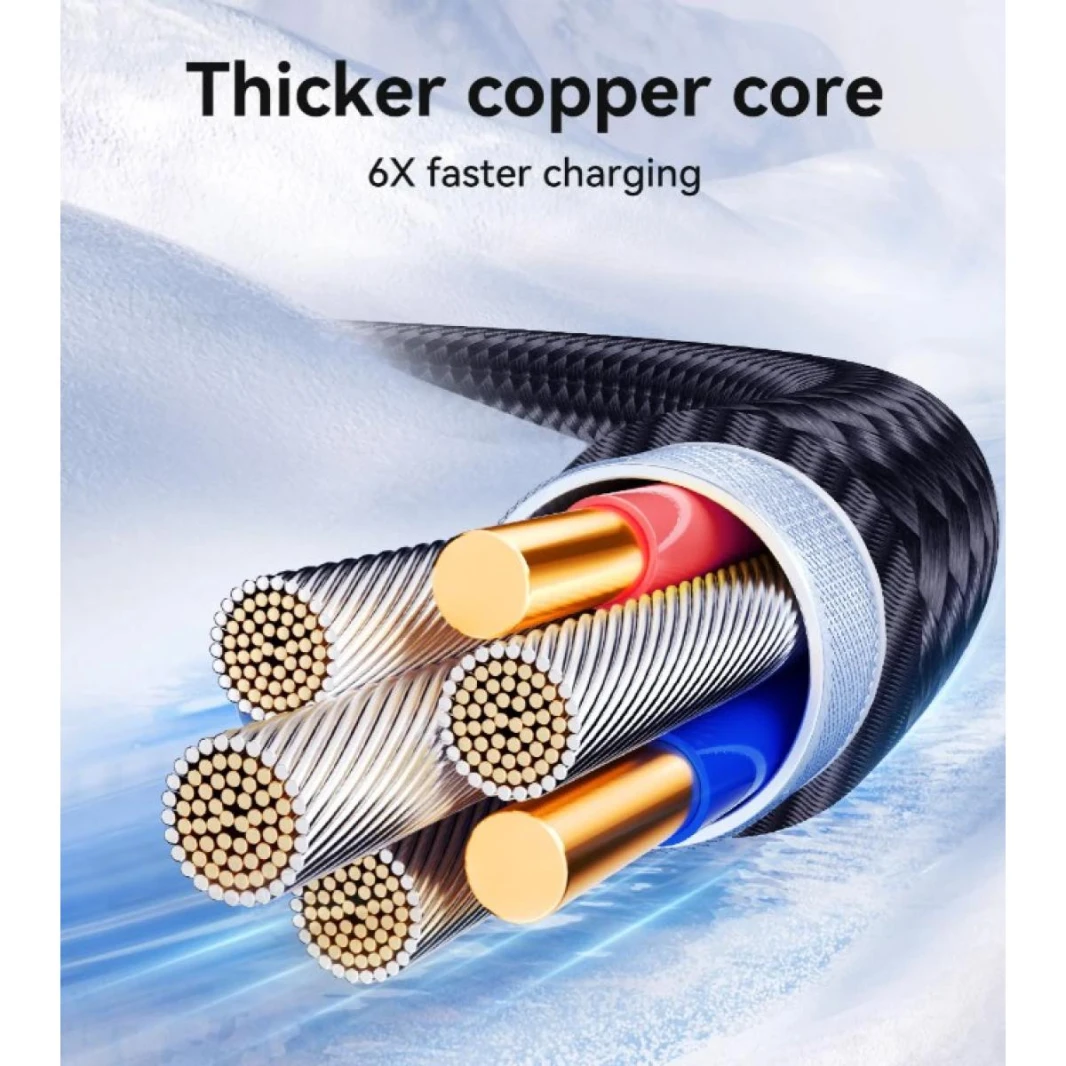 Joyroom S-A42 Crystal-Clear Series 60W Fast Charging Data Cable 1.2m Type-c to Type-c