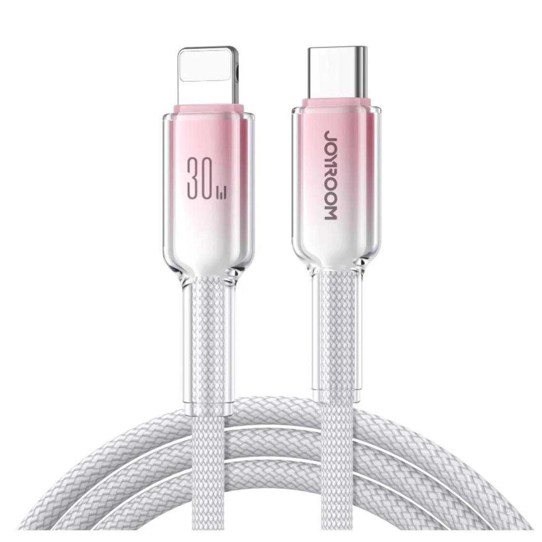 Joyroom S-A42 Crystal-Clear Series 60W Fast Charging Data Cable 1.2m Type-c to Lighting