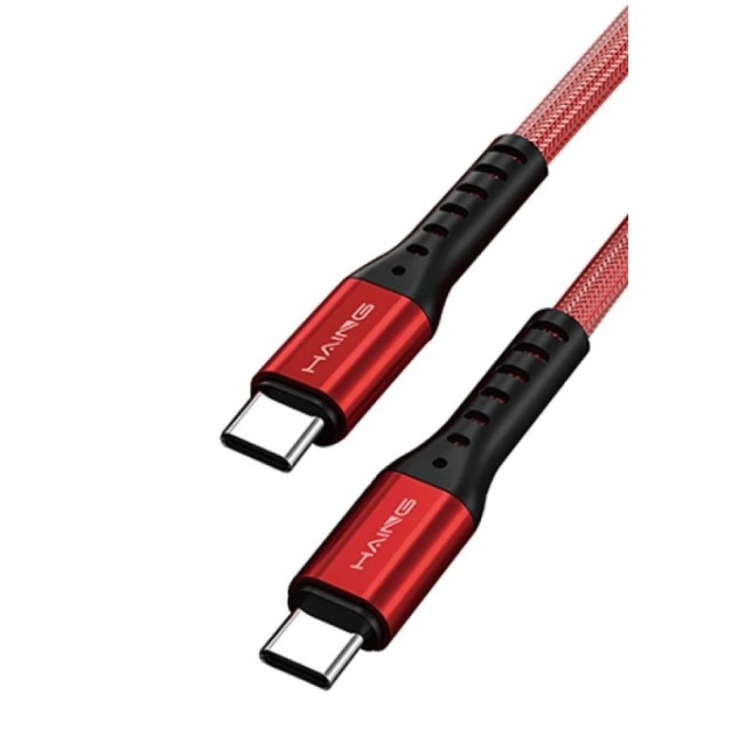 HAING HI042CC Type-C to Type-C 20W Metal Braided Data Cable 1.2M