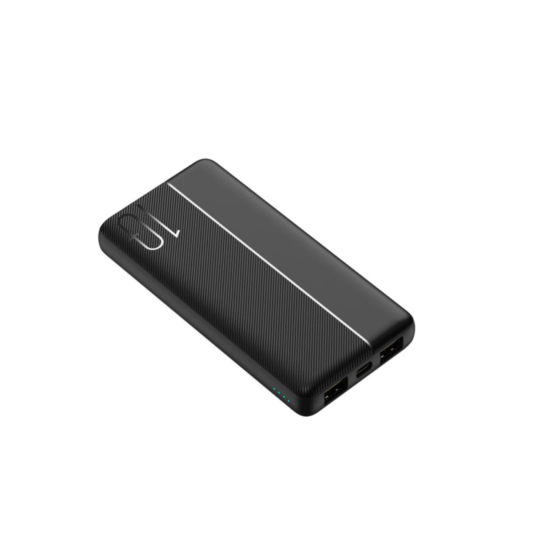WIWU Power Bank Wi-P032 Black 10000 mAh Dual USB Ports and a Type-C Output - 18 Month Warranty