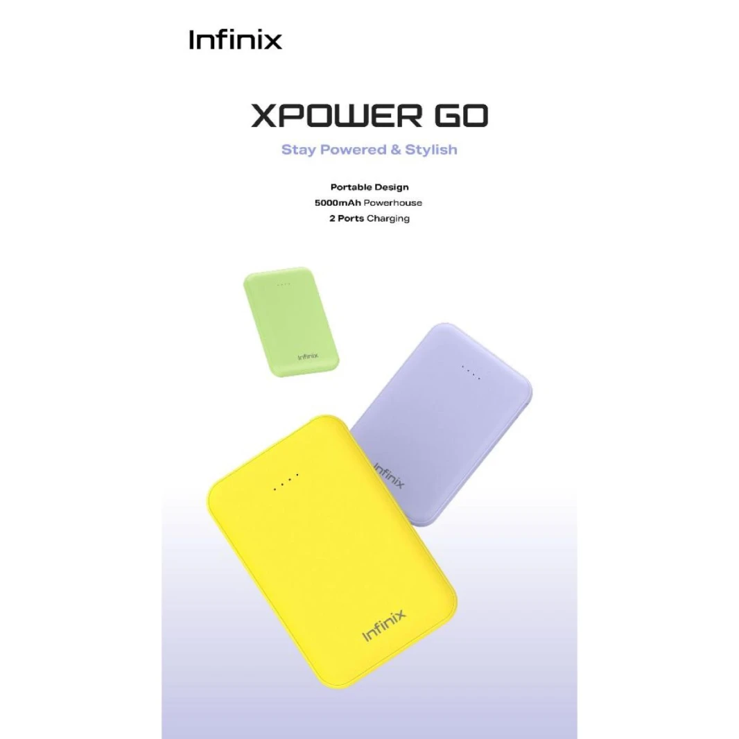 Infinix XPO5 5000 mAh Powerbank 12W Type C and USB A XP05