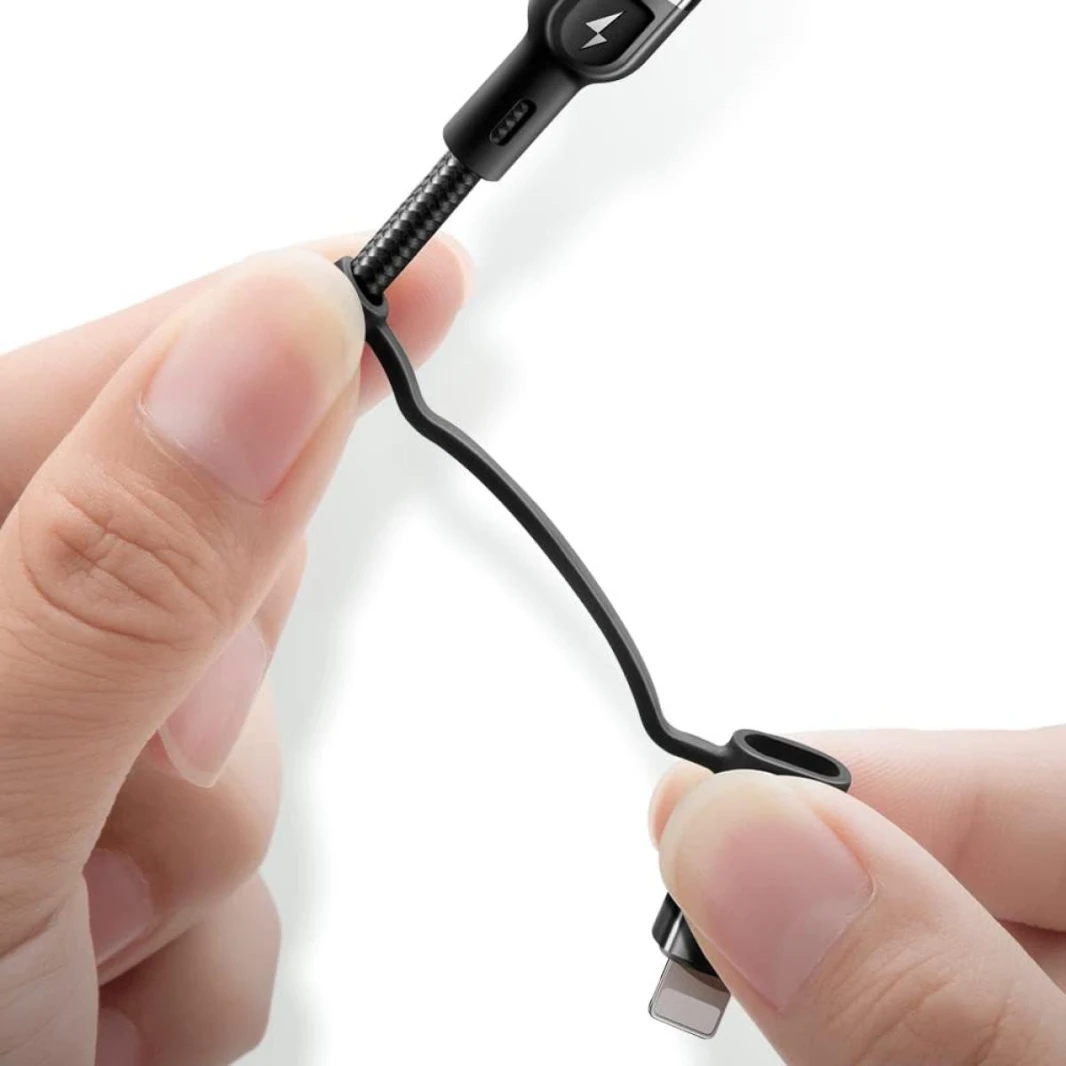 Mcdodo 4 in 1 Charging Cable, USB C, 4.8 ft (1.2 m), 3A, Fast Charging, QC 3.0, PD60W, High Speed Data Transfer, Alloy Connector, Reinforced Nylon Braid, Lightning/Type C, Multi-Function for Type-C