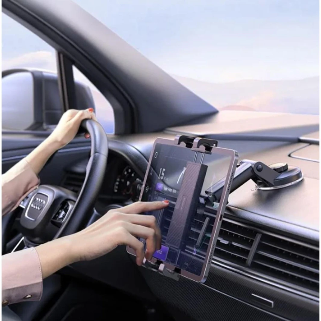 Mcdodo CM-4310 Car Dashboard Mount for Tablet and Phone for car dashboard and windshield, and design with mechanical switch can hold tablet tightly
