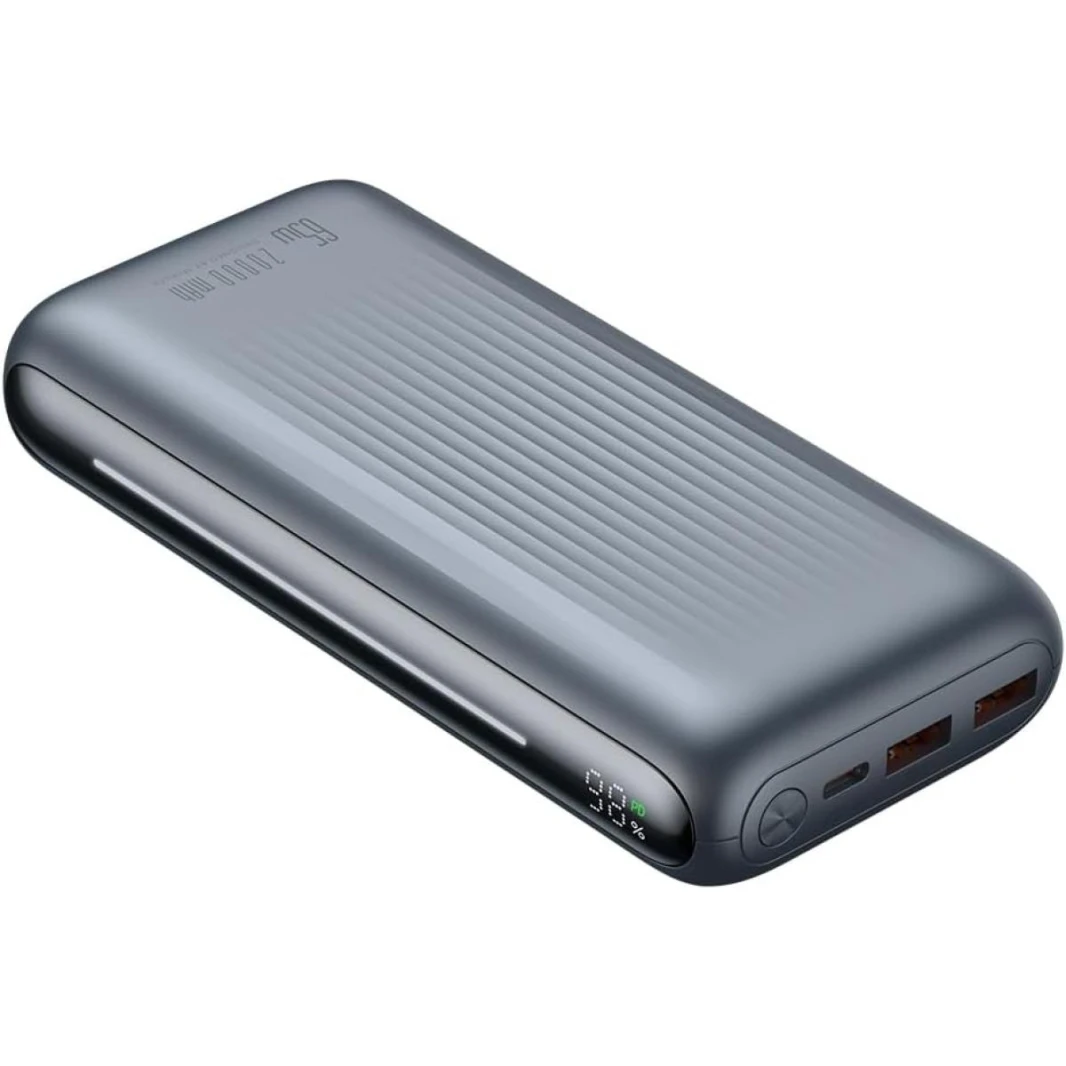 mcdodo Portable Charger 20000mAh Power Bank,3 Output 65W Fast Charging Bank Equipped with Light Interactive Charging Display Compatible with MacBook Pro