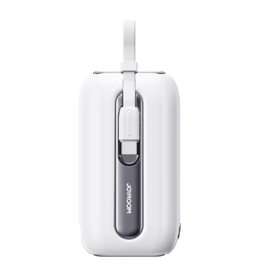 Joyroom JR-L012/013 Colorful Series mini Power Bank with Dual Cables 10000mAh 18 Month Warranty (White)