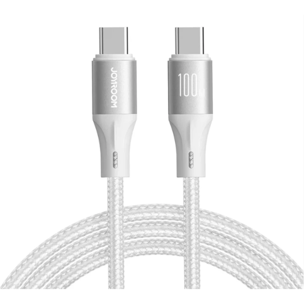 Joyroom SA25-CC5 Light-Speed Series 100W Fast Charging Data Cable (Type-C to Type-C) 1.2m-White