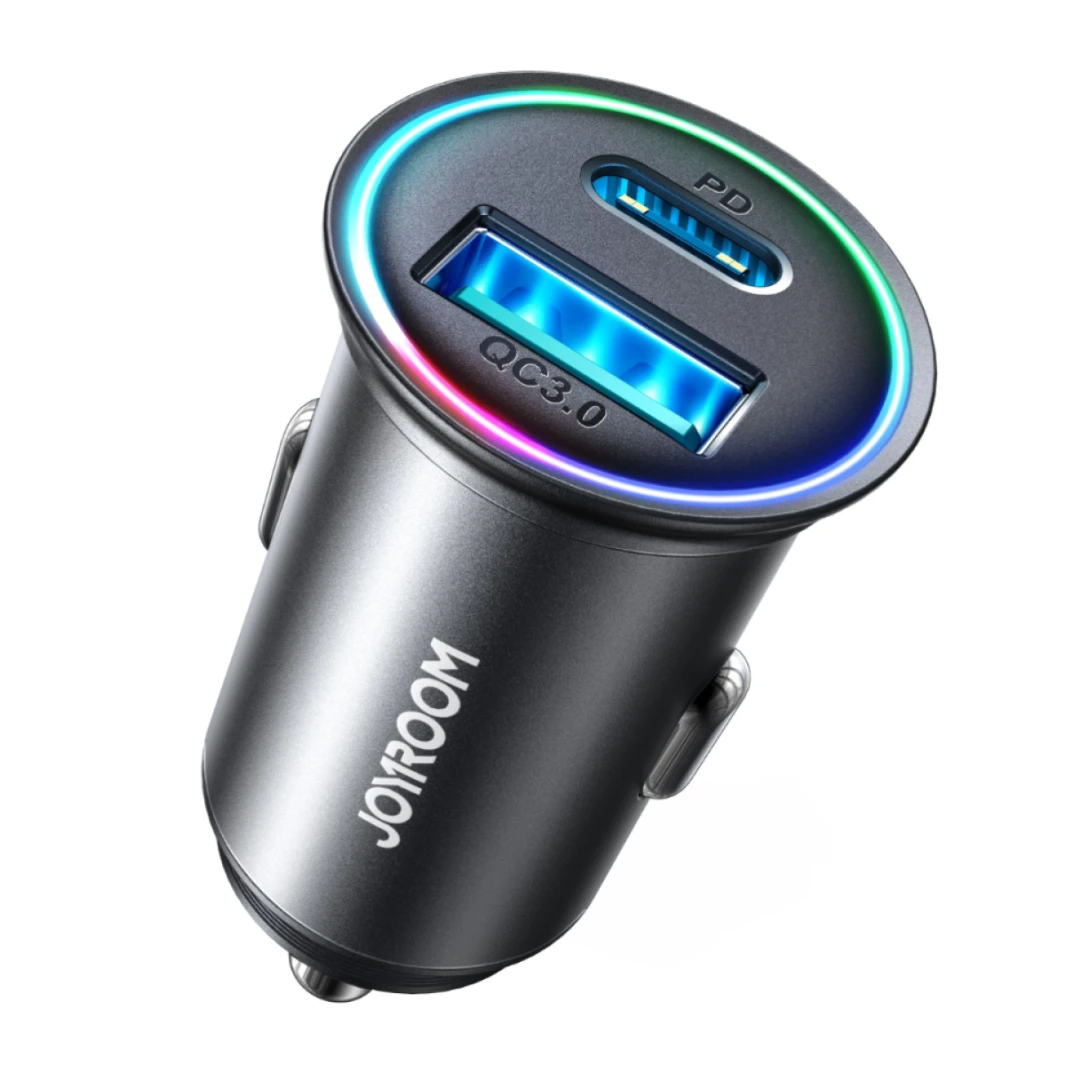 JOYROOM JR-CCN04 60W A+C mini Aluminum alloy material Car Charger / 18 Months Warranty