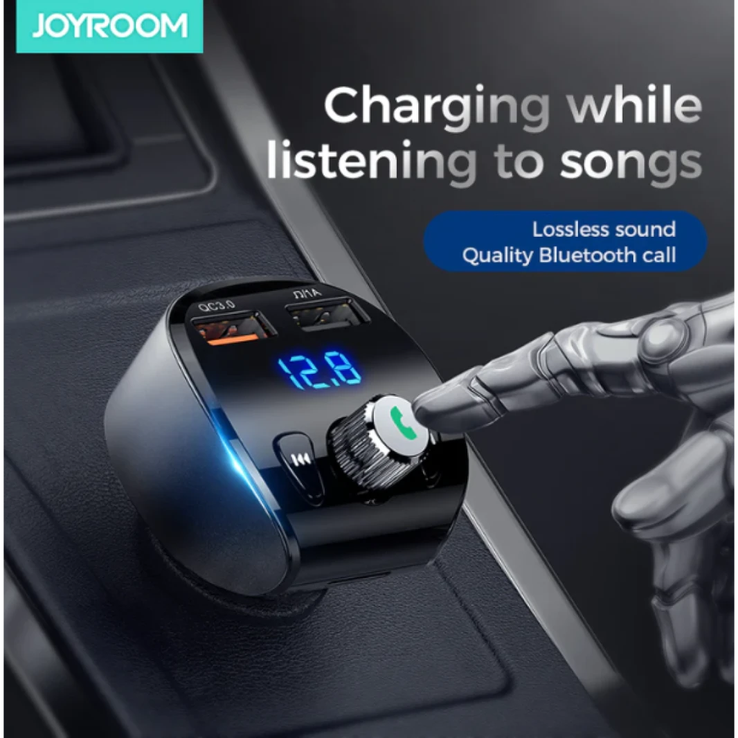 JOYROOM JR-CL02 Multi-Function Bluetooth MP3 Player QC3.0 Quick Charge Car Charger / 18 Moths Warranty