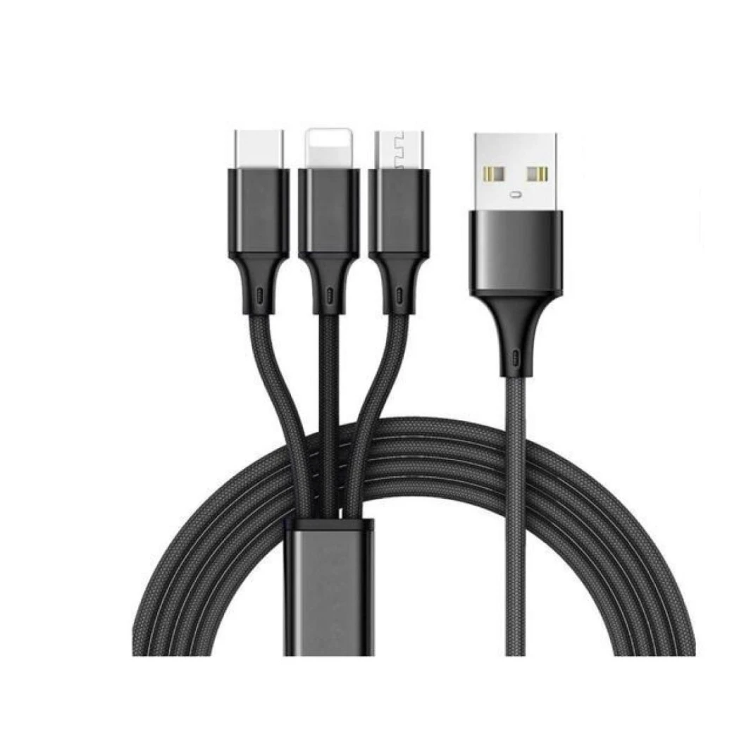 1M  Data Cable USB Type C / Micro USB Connector Ports for iPhone, iPad