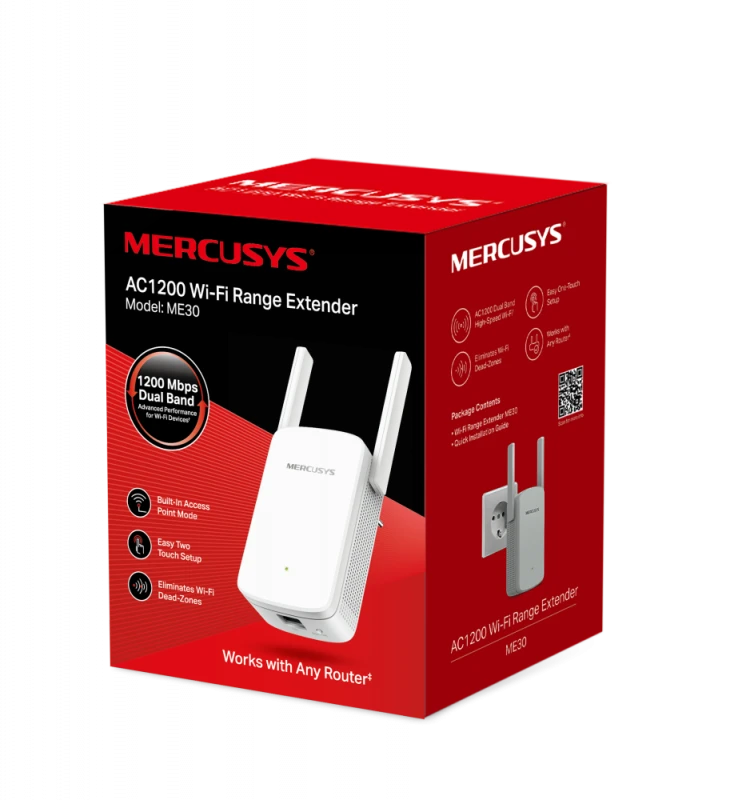 Mercusys ME30 | AC1200 موسع نطاق Wi-Fi