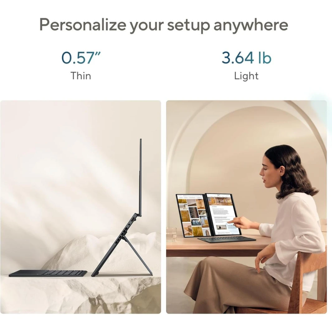 New Laptop ASUS Zenbook Duo OLED |Intel® Core™ Ultra 9 Processor 285H , 32GB DDR5X  ,2TB SSD, 14.0-inch Double Screen 3K OLED Backpack, Sleeve & ASUS Pen 4 MODE STYLE | Win 11 Home