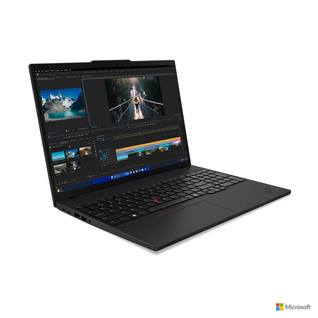 Laptop ThinkPad T16 Gen 3 Intel® Core™ Ultra 7 165H 32GB DDR5 1TB SSD M.2 2280 16" 4K (3840x2400) OLED 400nits DisplayHDR™ - 3 Years Warranty