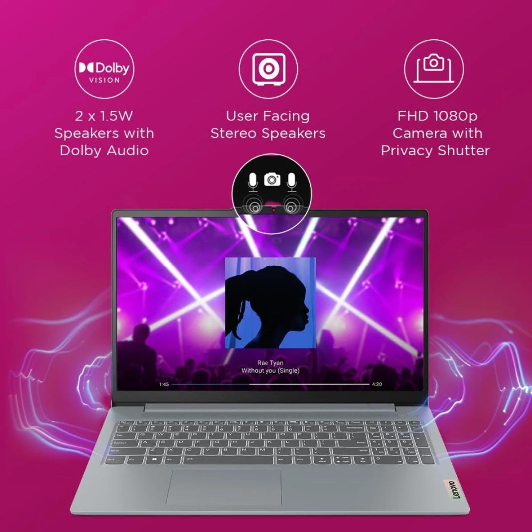 Laptop Lenovo IdeaPad Slim 3 13th Gen Intel Core i5-13420H 8GB DDR5 512GB SSD 15.6" (39.6cm) FHD  300 Nits Thin & Light Laptop