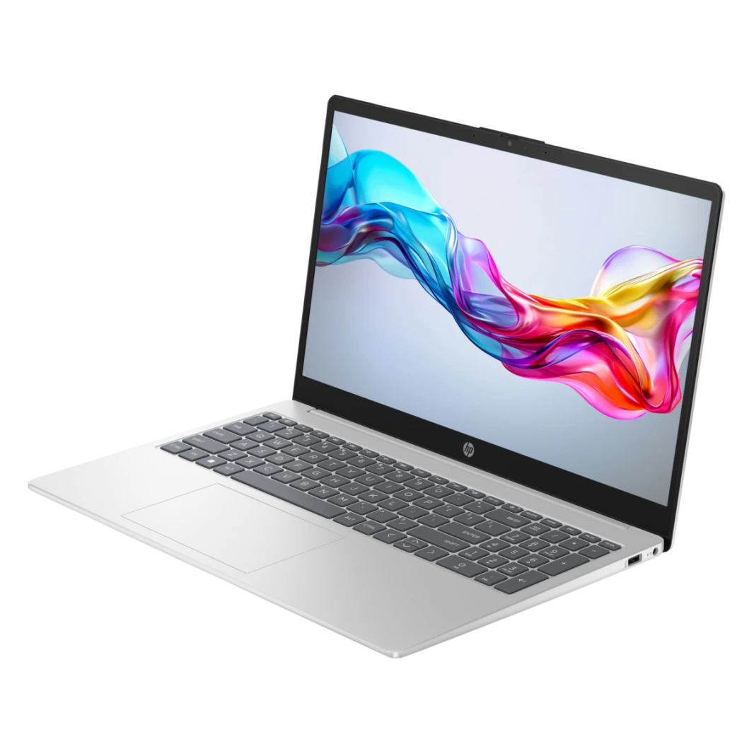 HP Laptop 15-fd1017ne Intel® Core™ Ultra 5 125H High-Preform. Processor Up to 4.5 GHz,16 GB DDR5, 15.6" FHD IPS Micro Edge - Natural Silver