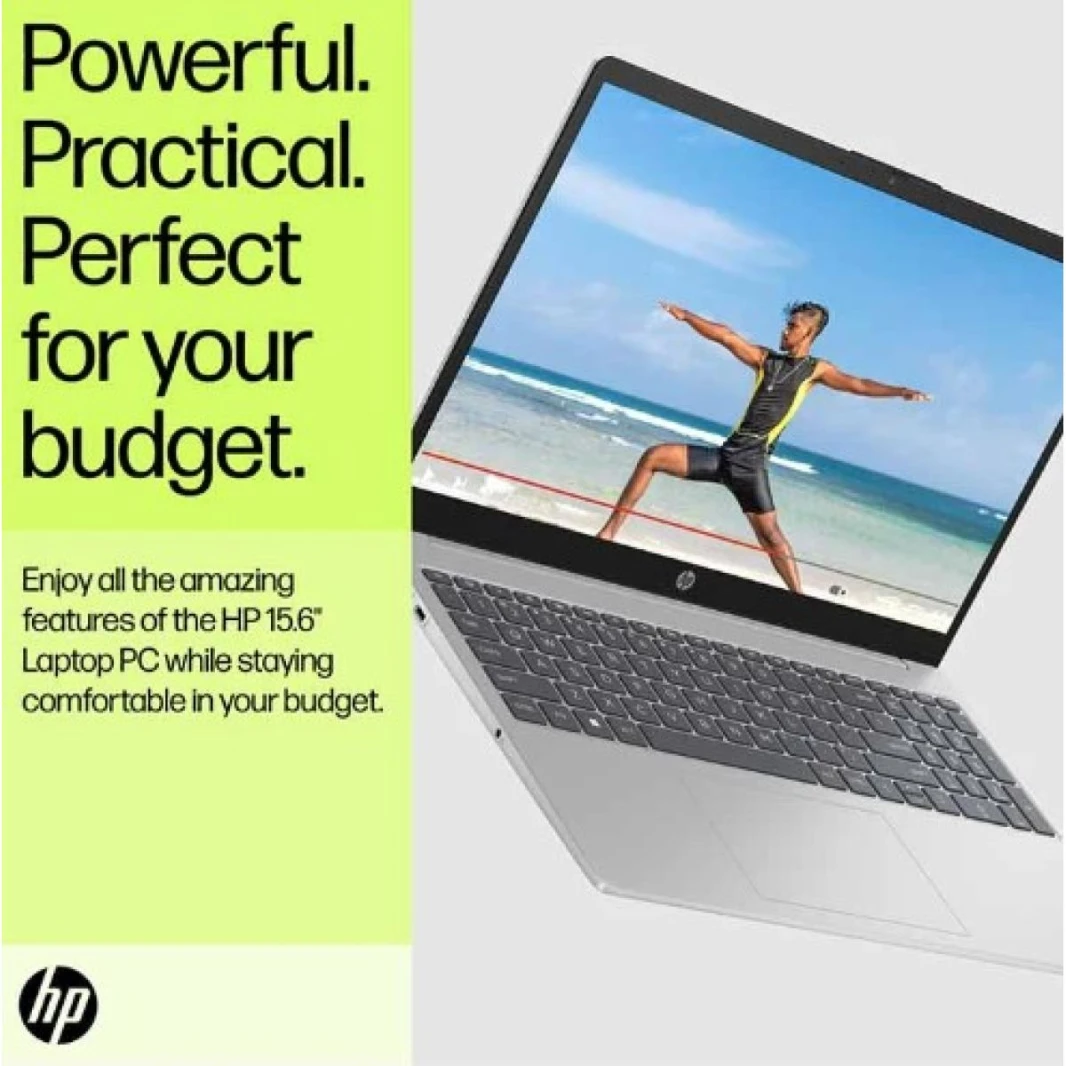 HP Laptop 15-fd1017ne Intel® Core™ Ultra 5 125H High-Preform. Processor Up to 4.5 GHz,16 GB DDR5, 15.6" FHD IPS Micro Edge - Natural Silver