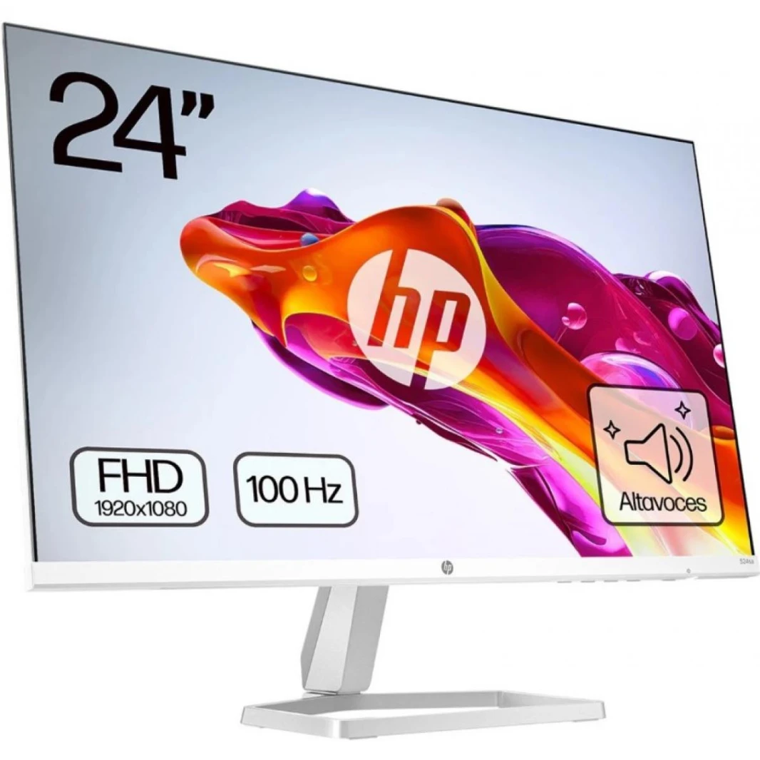 HP Series 5 23.8 inch FHD  IPS Monitor with SPEAKERS - 524sa , HDMI & VGA, 300 nits, Anti-Glare Sided Micro-Edge