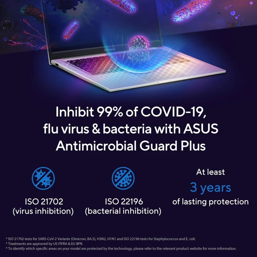 Laptop ASUS Vivobook 14 Intel Core™ i7-1355U 10-Cores Processor 16GB DDR4 (Customized) 14" FHD IPS 250nits Display - Quiet Blue