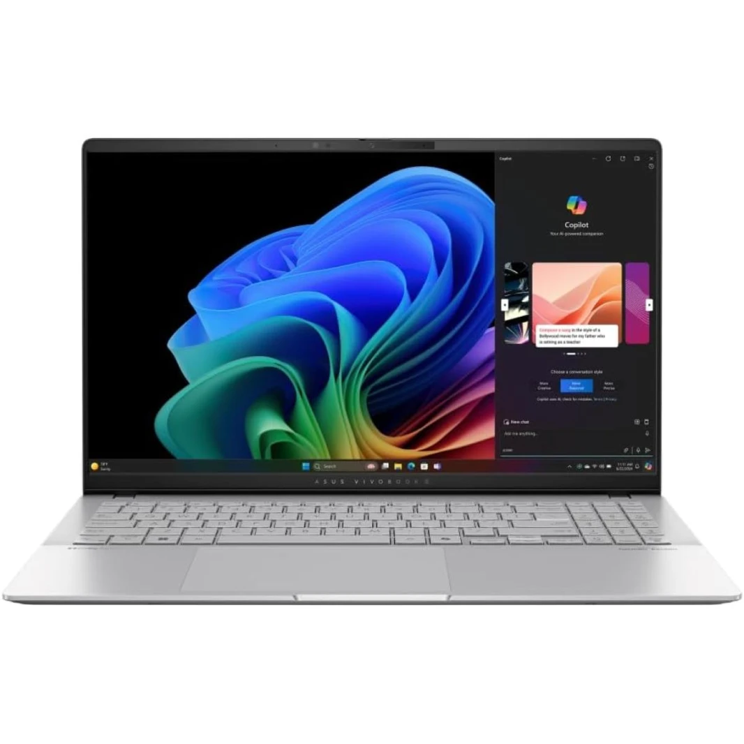 New Laptop ASUS Vivobook S 15 OLED | Snapdragon® X Elite X1E 78 100 Processor, Qualcomm® AI Engine 32GB DDR5X , 15.6 inch 3K OLED 120Hz Very Long Rang Battery