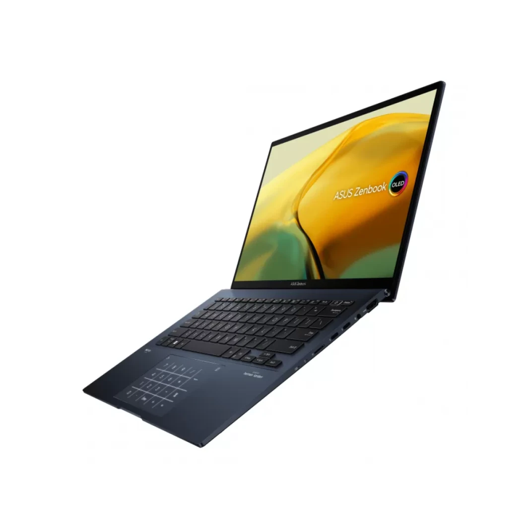 Laptop ASUS Zenbook 14 OLED, Intel® Core™ i5-1240P 12Gen, 8GB DDR4, 512GB SSD, Iris Xe, 14" OLED (WQXGA+), Windows 11 home, Ponder Blue