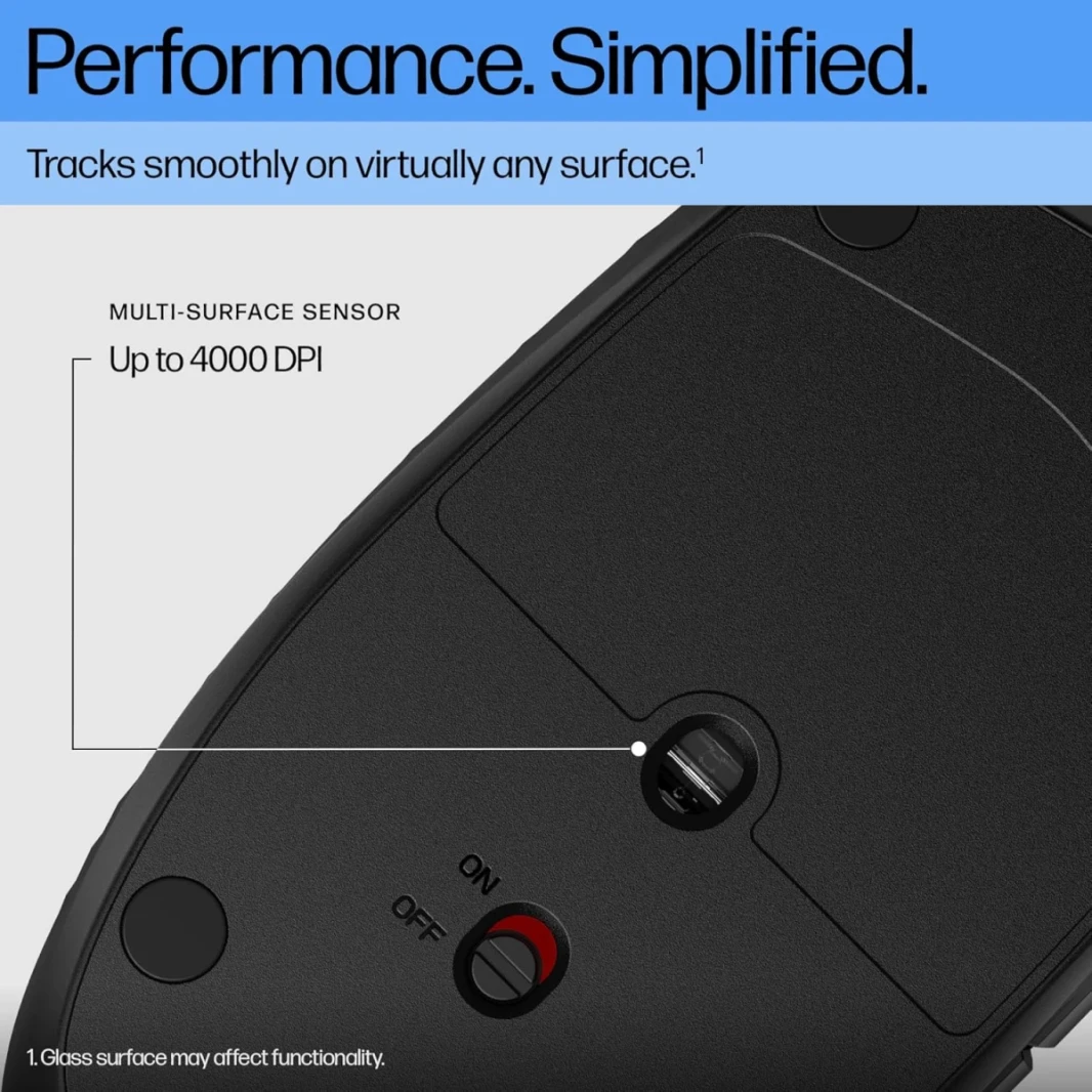 HP 420 Mouse Bluetooth Mouse-Bluetooth مع زوج سريع إلى 3 أجهزة متعددة ، بطارية لمدة عامين ، 4 كيلو دبيلة ، نقرات هادئة ، متوافقة مع Windows/Mac/Chromebook ، كمبيوتر محمول ، دفتر Notebook