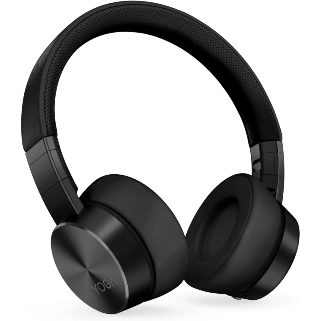 Lenovo Yoga Bluetooth النشط الضوضاء سماعات الرأس 14 ساعة وقت microphone memory foam foampads w/ carry case