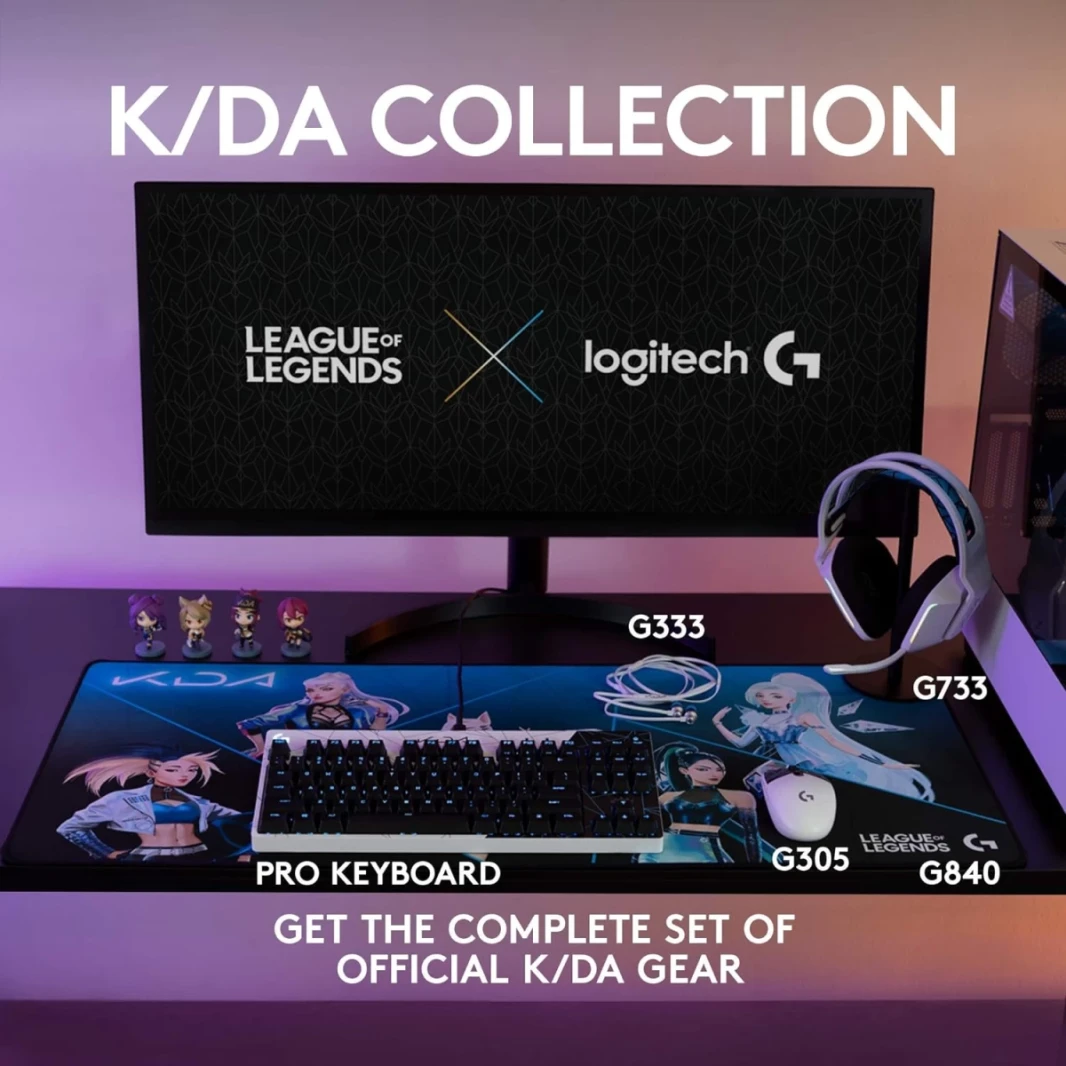 Logitech G840 XL Pad Mouse Mouse Pad Thin Tracable Ritber Rubber Base Base Performant معتدلة معتد