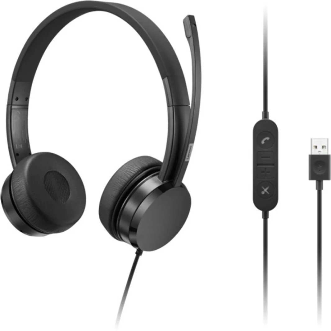 Lenovo USB-A Stereo on-ear Business Business Lightweight Heads