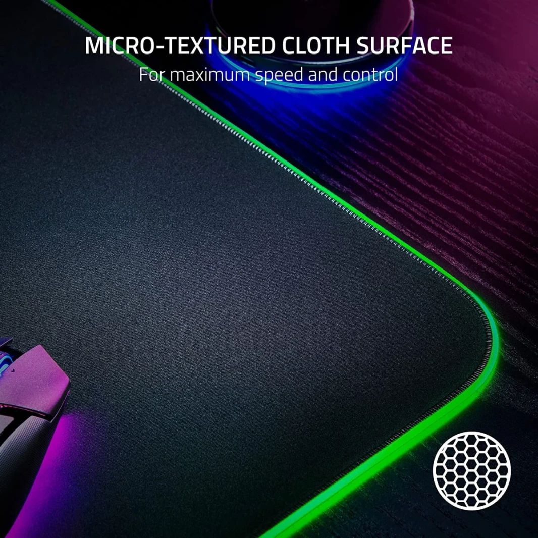 Razer Goliathus Chroma 3XL Mouse Pad Micro-Textured Cloth Surface Chroma RGB Optimized for All Sensitivity Settings & Sensors
