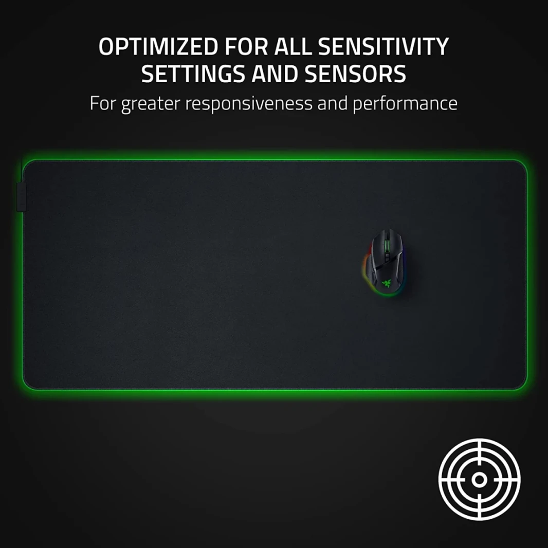 Razer Goliathus Chroma 3XL Mouse Pad Micro-Textured Cloth Surface Chroma RGB Optimized for All Sensitivity Settings & Sensors