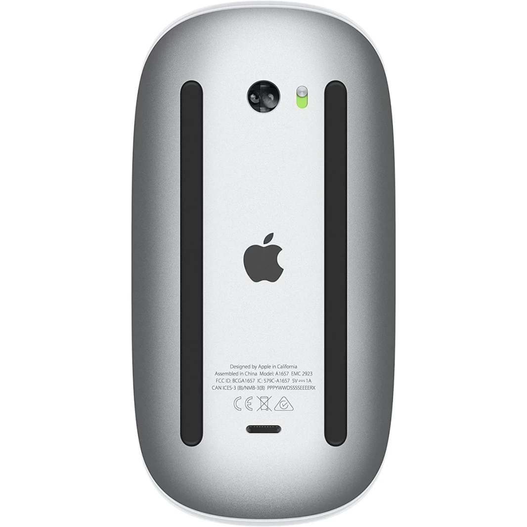 Apple Magic Mouse 2024 (USB - C) سطح متعدد اللمسات اللاسلكية والقابلة لإعادة الشحن - أبيض