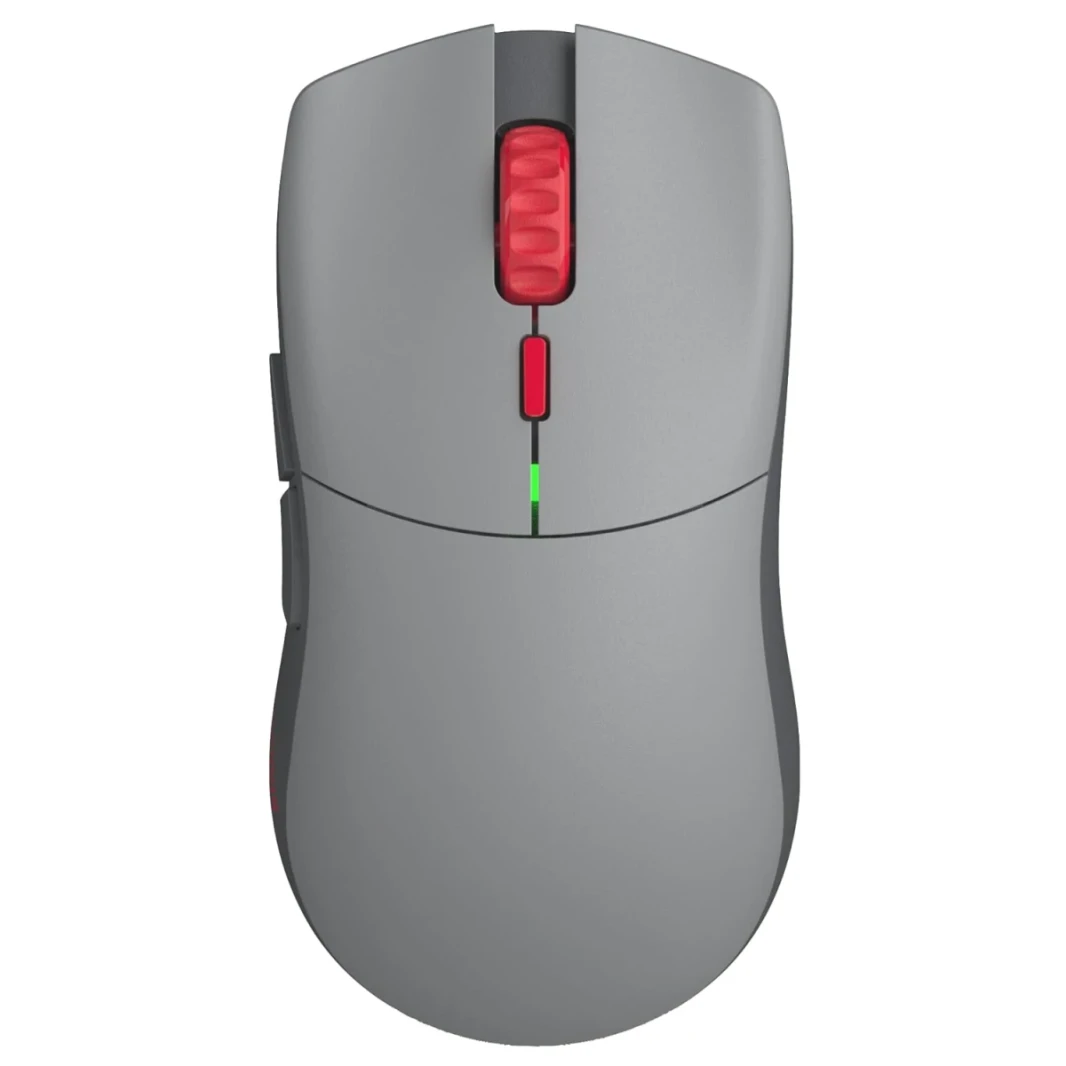 سلسلة رائعة واحدة من فأر ألعاب USB اللاسلكية اللاسلكية ، مجموعة من 100-19000 نقطة في البوصة ، 6 أزرار إجمالية ، تصل إلى 84 ساعة من عمر البطارية ، 80 مليون نقرة ، رمادي / ريد فورج