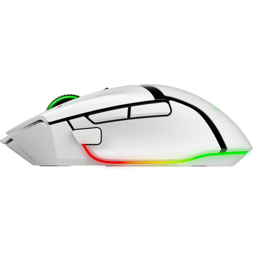Razer Basilisk V3 Pro 35K Wireless Gaming Mouse, Right-Handed, Focus Pro 35K Optical Sensor Gen-2, 35000 Max DPI, Optical Mouse Switches Gen-3, 4-Way HyperScroll Tilt Wheel, White