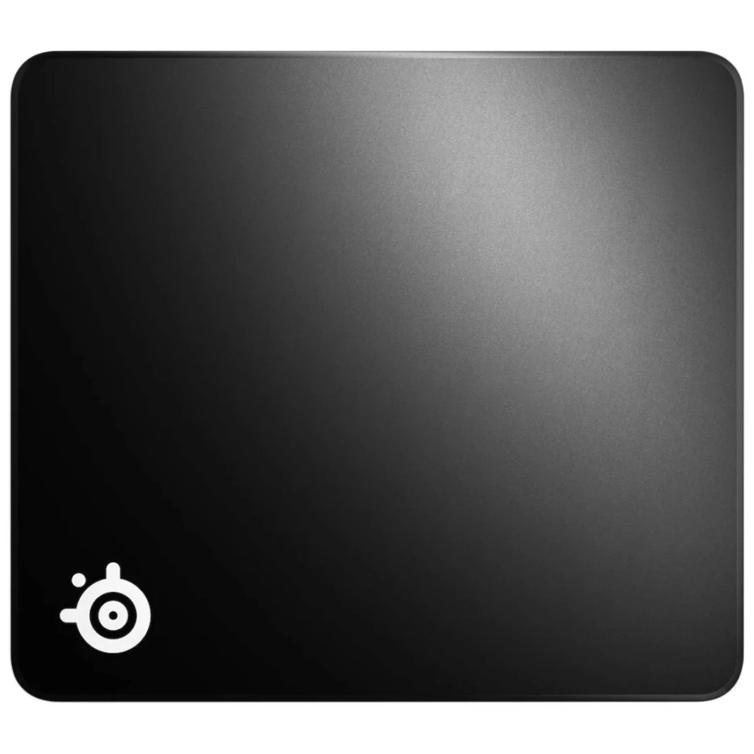 لوحة فأر الفولاذ QCK ألعاب الماوس - قطعة قماش حافة مخيط كبيرة - متينة إضافية - محسّنة لأجهزة استشعار الألعاب - أسود